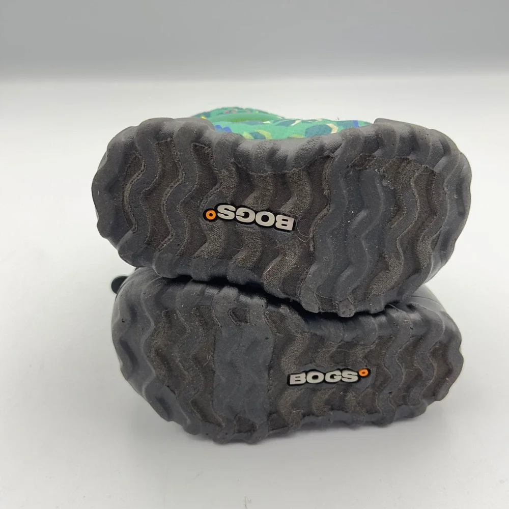 Bogs BMOC Snow Adventure‎ Kids Teal Geometric Waterproof Winter Boots Size 7